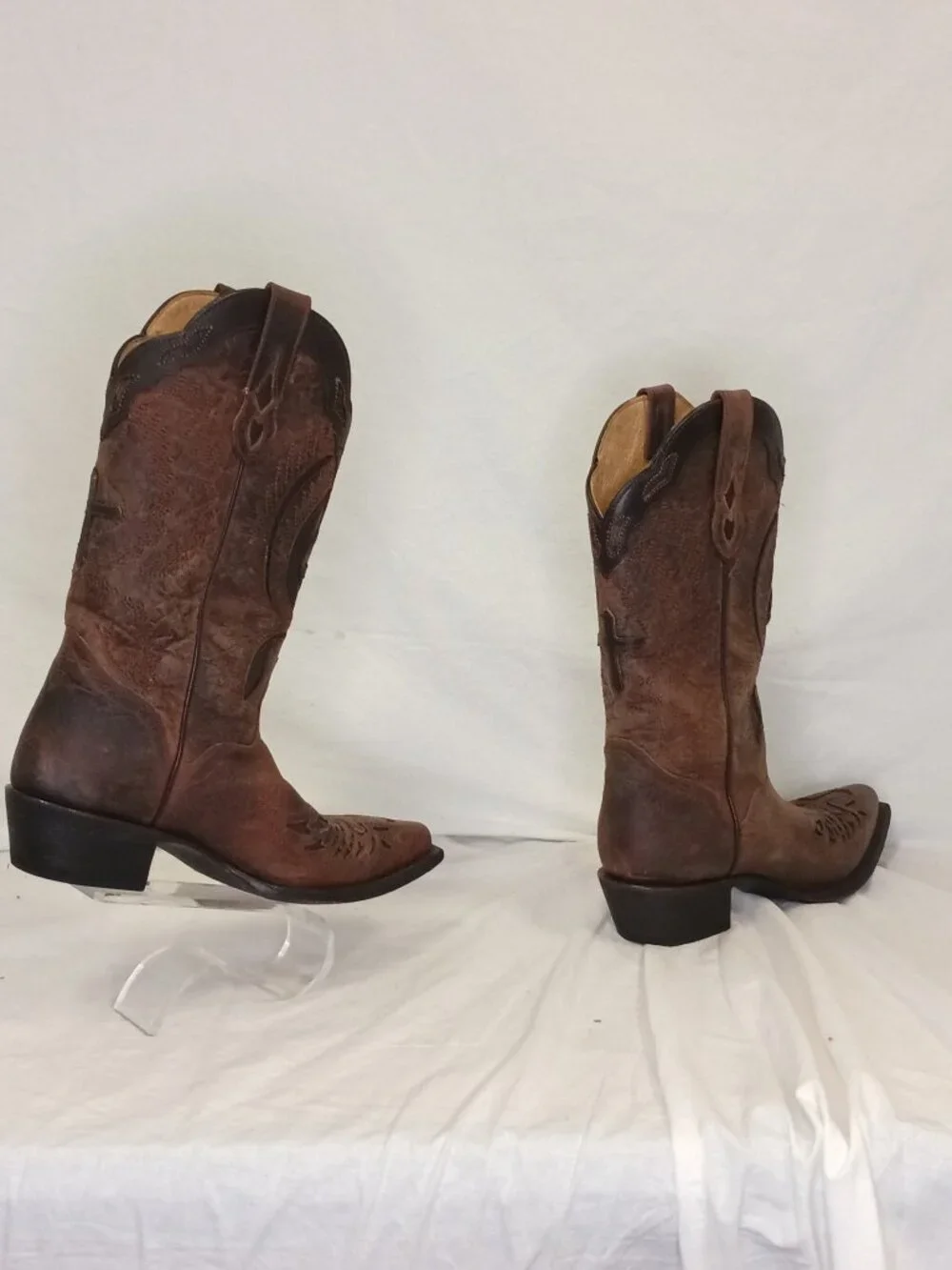 JB Dillon Winged Cross Cowgirl Boots